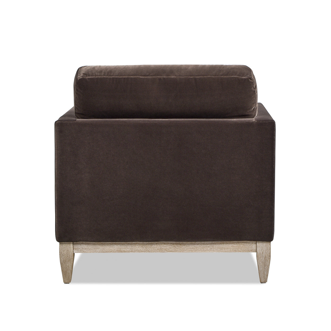 Knox 65" Modern Farmhouse Chaise Lounge Chair, Deep Brown Performance Velvet Brown Foam Velvet