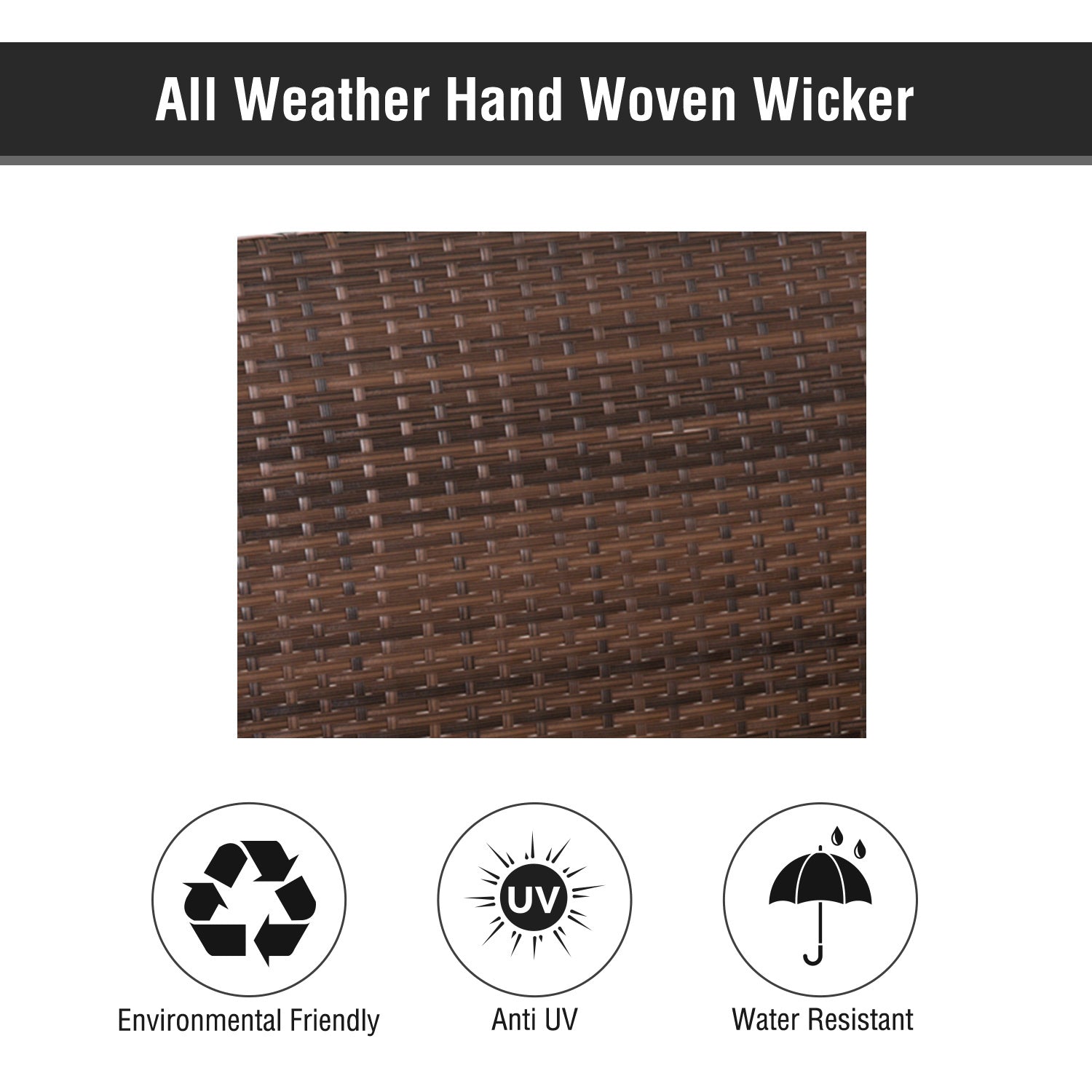 Outsunny 2 Person Wicker Hanging Swing Bench, Front Porch Swing Outdoor Chair With Cushions 550 Lbs. Weight Capacity For Backyard, Garden, Cream White Brown Rattan Metal