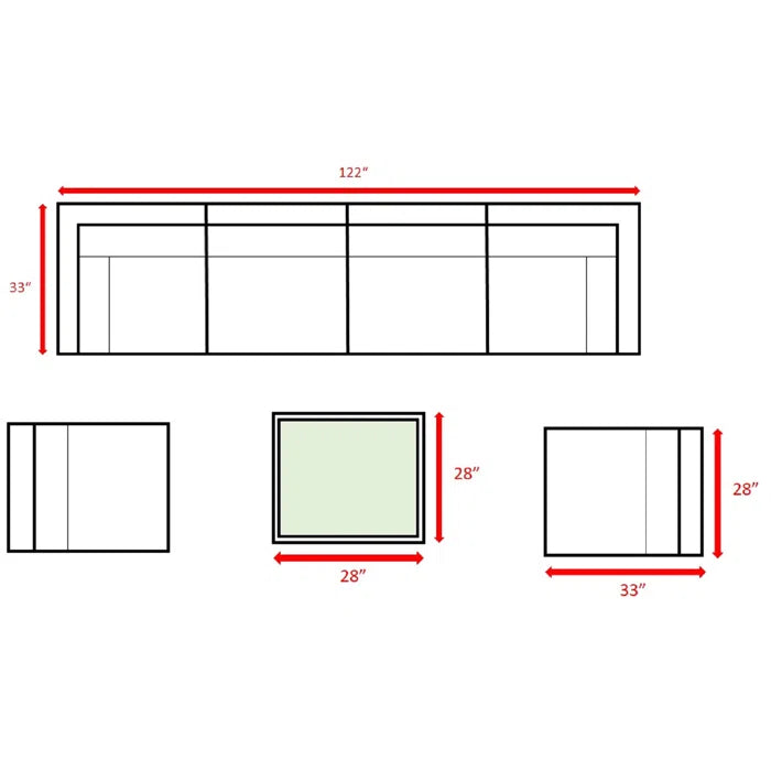 Fully Assembled Rattan Wicker 6 Person Seating Group With Sunbrella Cushions Grey,Taupe Wicker