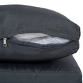 Comming Outdoor Brown Pe Wicker Sofa Set 2 Pieces Single Sofa With Grey Cushion Yes Complete Patio Set Black Brown Seats 2 Garden & Outdoor Modern Sofa Seating Groups Foam Steel