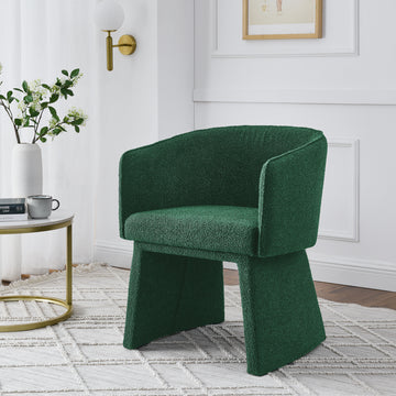 Modern Style Simple And Elegant Chair, Green Leisure Chair, Suitable For Dining Bedroom Living Room Reception Desk Assembly Required Green Green Foam