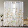 Burnout Printed Curtain Panel Multicolor Polyester