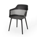 Dahlia Chair Black Polypropylene