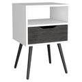 Allie Nightstand, Superior Top, Open Shelf, One Drawer Multicolor 1 Drawer Bedroom Modern Shelf Mdf Engineered Wood