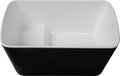 49'' X 28'' Acrylic Freestanding Soaking Bathtub, Square Shape Japanese Soaking Hot Tub, Sit In Design With Chrome Overflow And Drain, Available For Express Delivery, 23Ama 49B Glossy Black Black Freestanding Tubs Acrylic