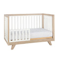 Wooster Toddler Rail In Almond And White Natural Wood Wash Wood