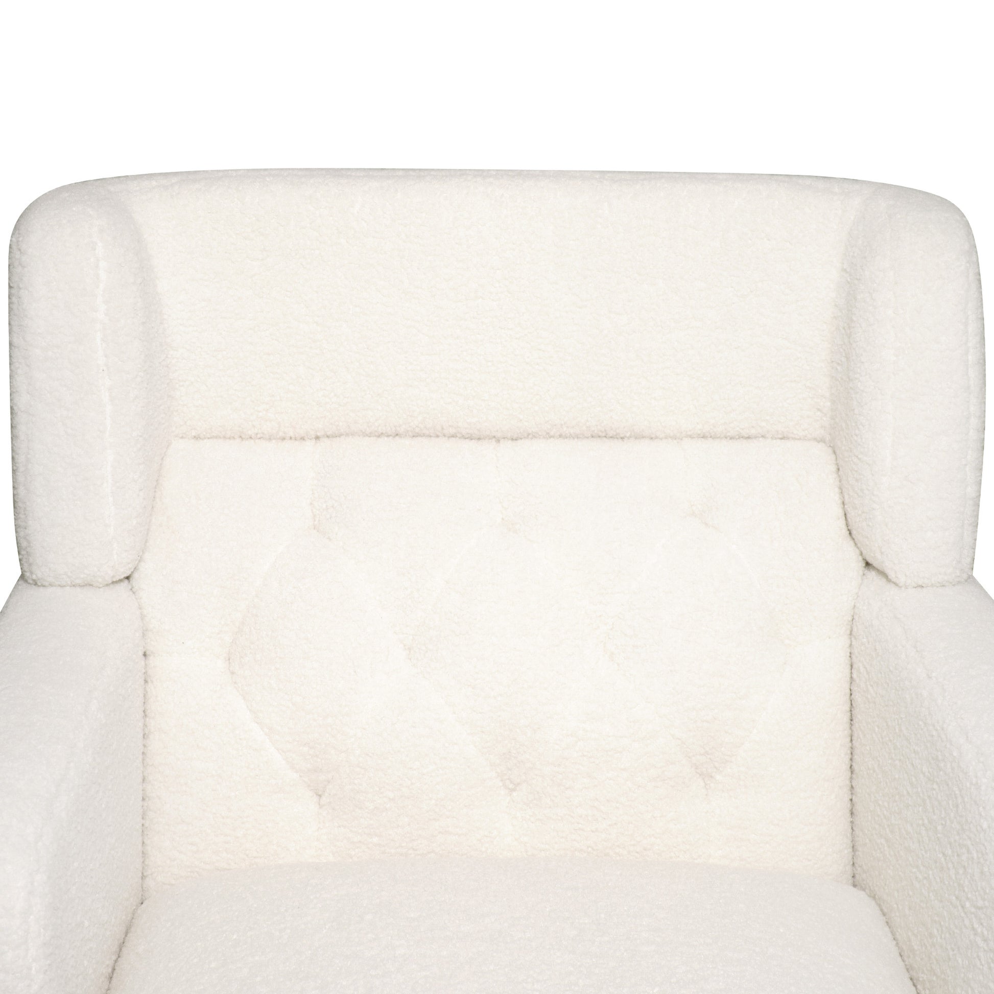 Upholstered Accent Chair Tufted Armchair For Living Room And Bedroom, Beige Beige Birch Foam Teddy