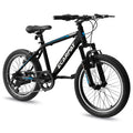 A20215 Kids Bicycle 20 Inch Kids Montain Bike Gear Shimano 7 Speed Bike For Boys And Girls Black Blue Steel