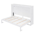 Full Size Murphy Bed Wall Bed,White Full White Plywood