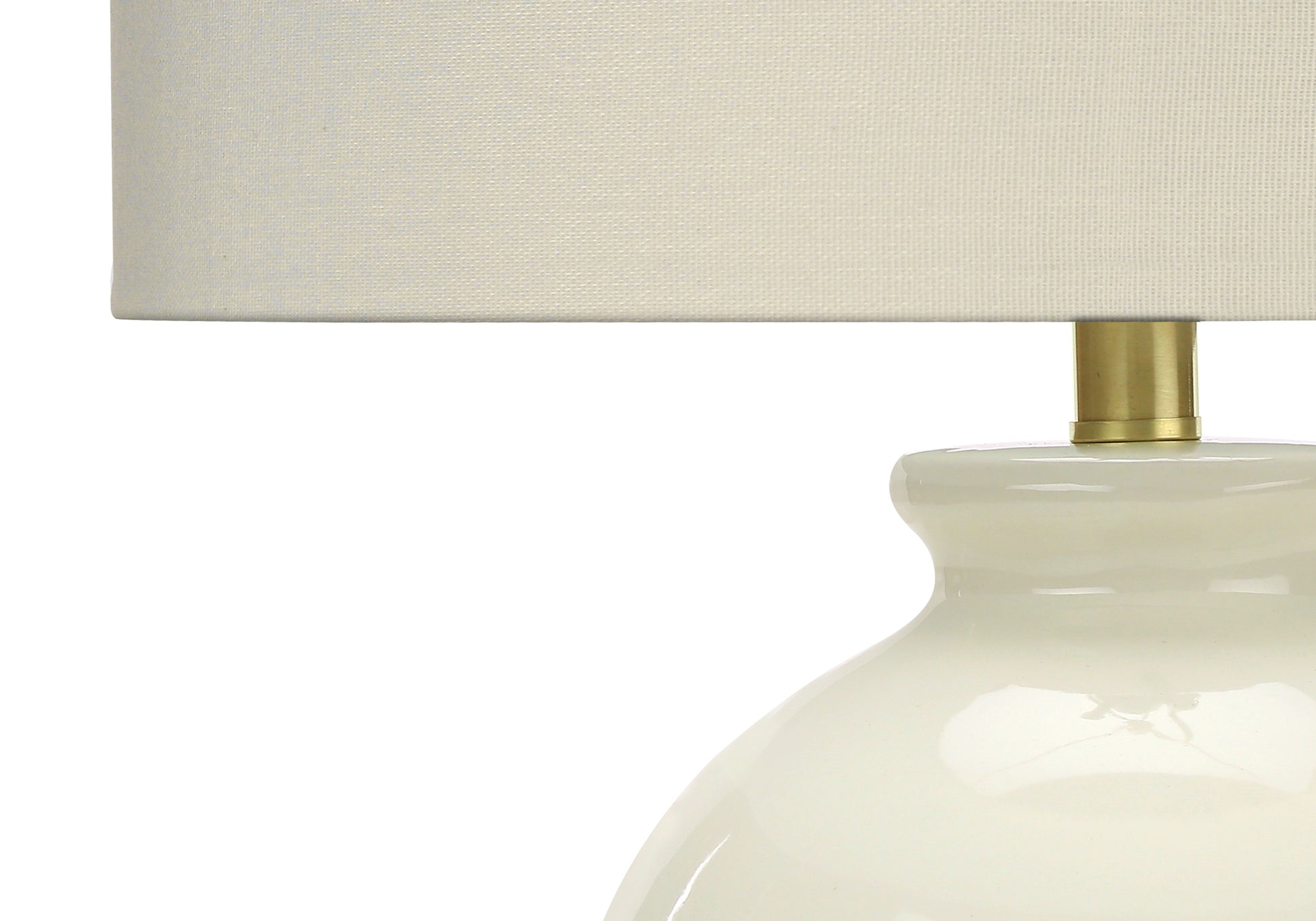 Lighting, 26"H, Table Lamp, Ivory Cream Shade, Cream Ceramic, Transitional Cream Ceramic