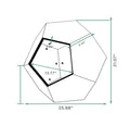 25.98'' Shaped Modern Pet Furniture Cat Kennel Side Table Mdf Multi Purpose Furniture Antique Wood Color Antique Brown Mdf
