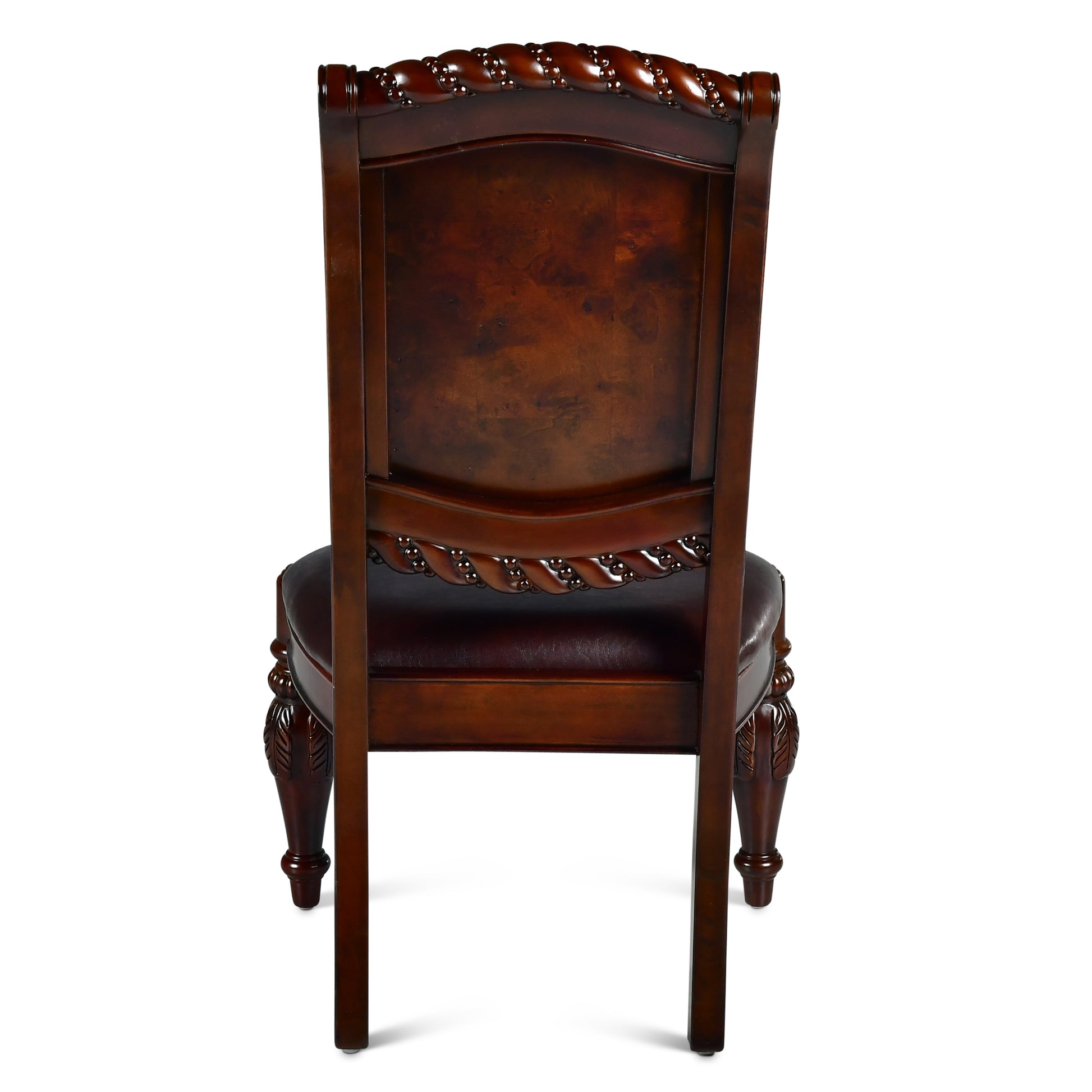 Antoinette Side Chair Set Of 2 Dark Brown Dark Brown Wood