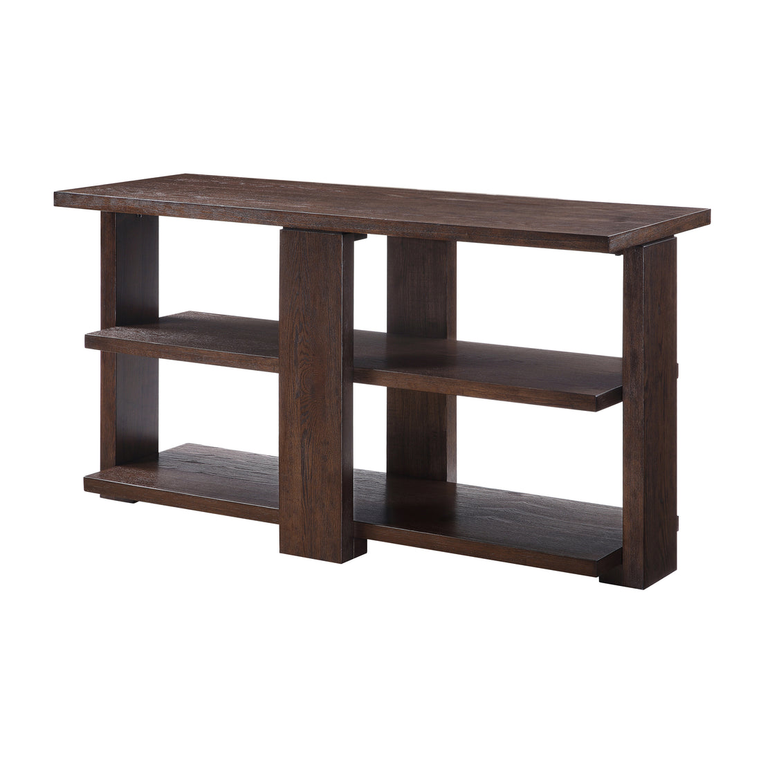 Walnut Sofa Table With 2 Shelf - Walnut Primary