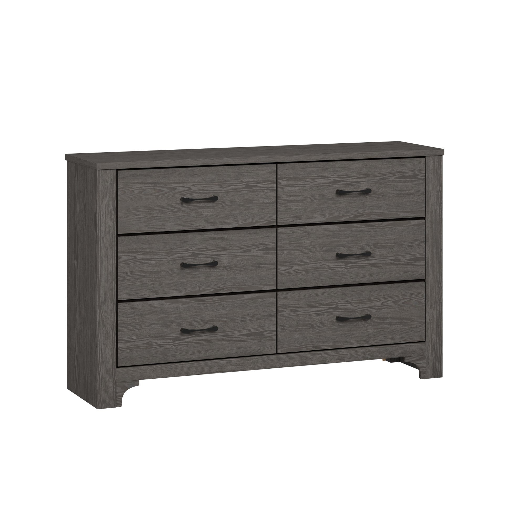 Junipe Brown 6 Drawer Dresser Brown Engineered Wood Junipe Brown 6 Drawer Dresser Brown Engineered Wood