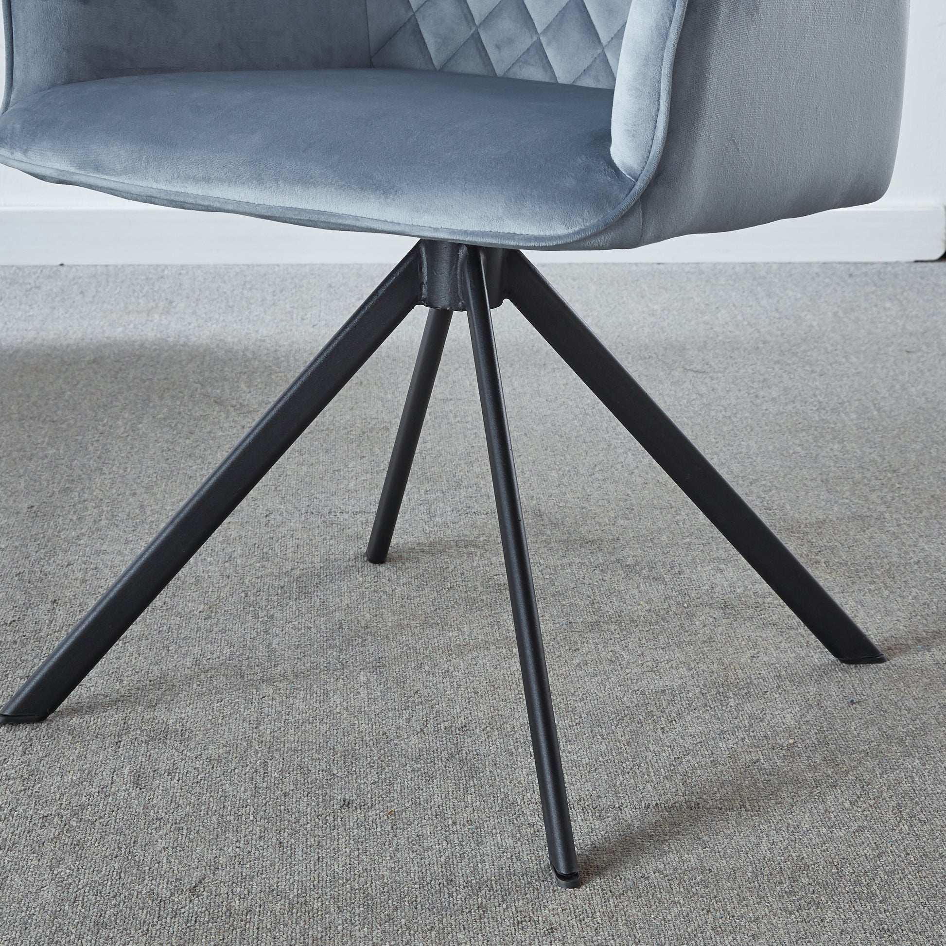 Accent Chair, Dining Chair Upholstered Backrest Seat Chairs For Home Kitchen Living Rooms Velvet Upholstered Contemporary Vanity Chair Blue Velvet