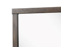 Square Mirror With Knotty Oak Brown Solid Wood Mdf Glass