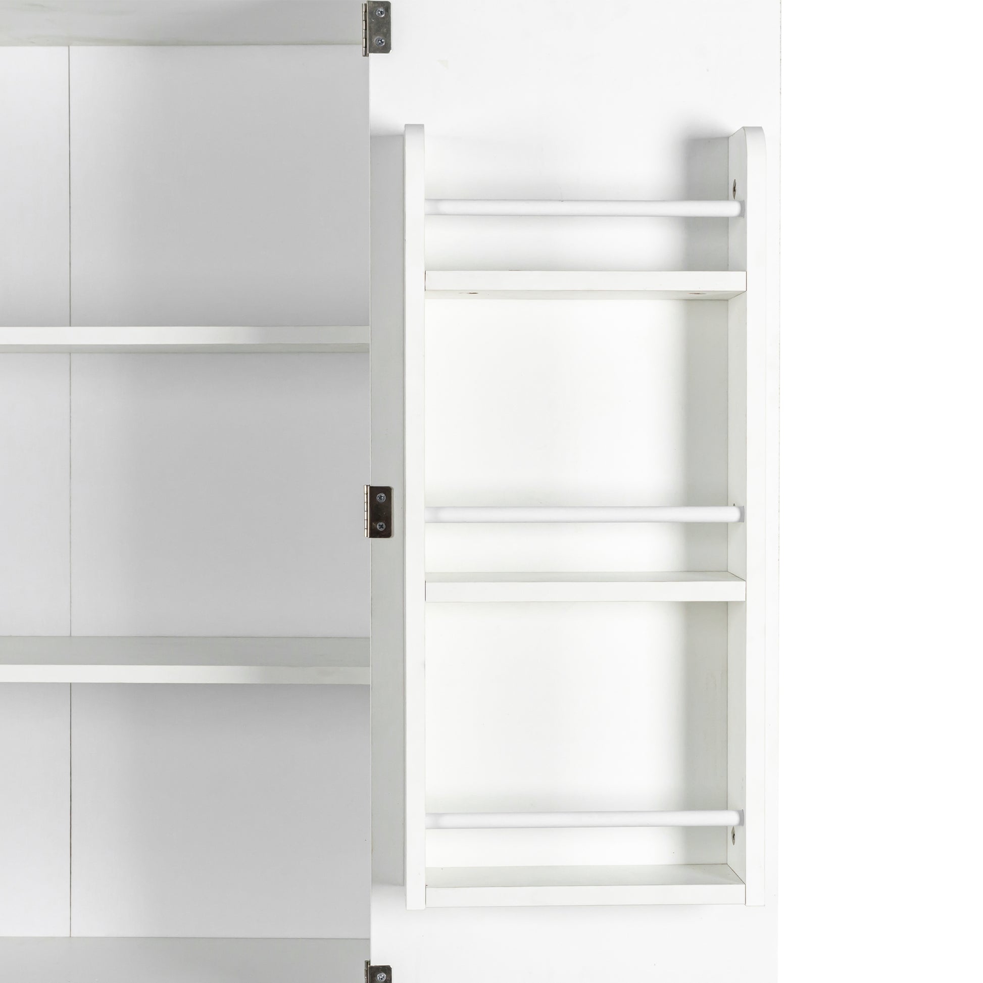 70.87" Tall Kitchen Pantry, Storage Cabinetkitchen Cabinetdrawer And Adjustable Shelves, For Kitchen, Dining Room, White White Particle Board Mdf