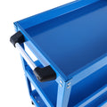 Tool Cart on Wheels, 3 Tier Rolling Mechanic Tool blue-abs+steel(q235)