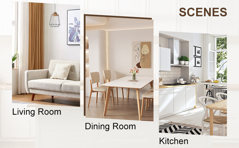 Wood Colored Mdf Desktop With Rubber Wooden Legs, Foldable Computer Desk, Foldable Office Desk, Solid Wood Dining Chair With Small Curved Back And Pu Cushion . Zd 1545 Dx 2361 Wood Seats 6 Wood