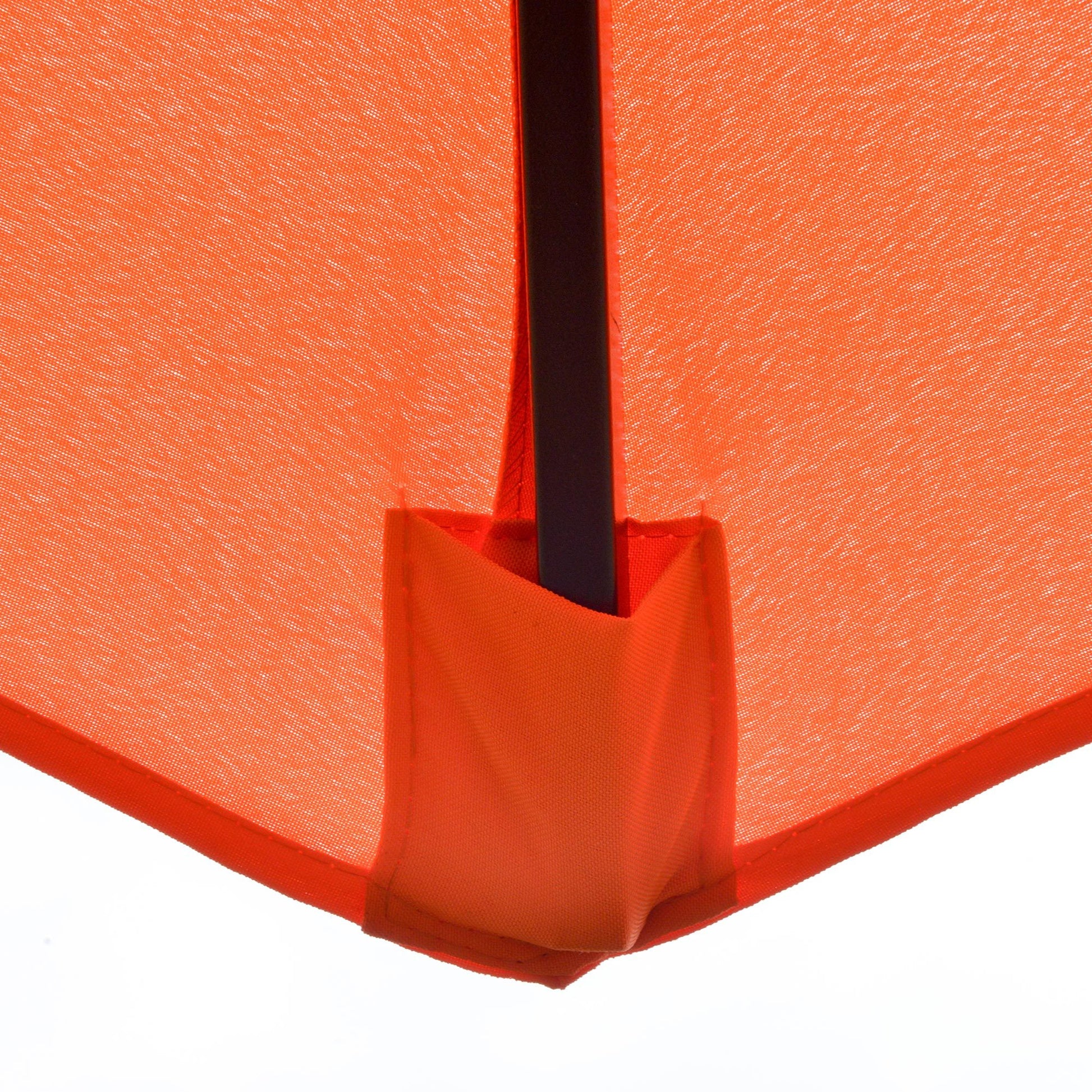9 ft orange patio umbrella Outsunny 9Ft 3 Tiers Patio Umbrella Outdoor Market Umbrella With Crank