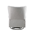 Alice Wingback Recliner In Linen Grey Grey Fabric