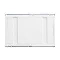 White Coffee Table With Sliding Door White Primary Living Space Contemporary,Industrial Rectangular Metal