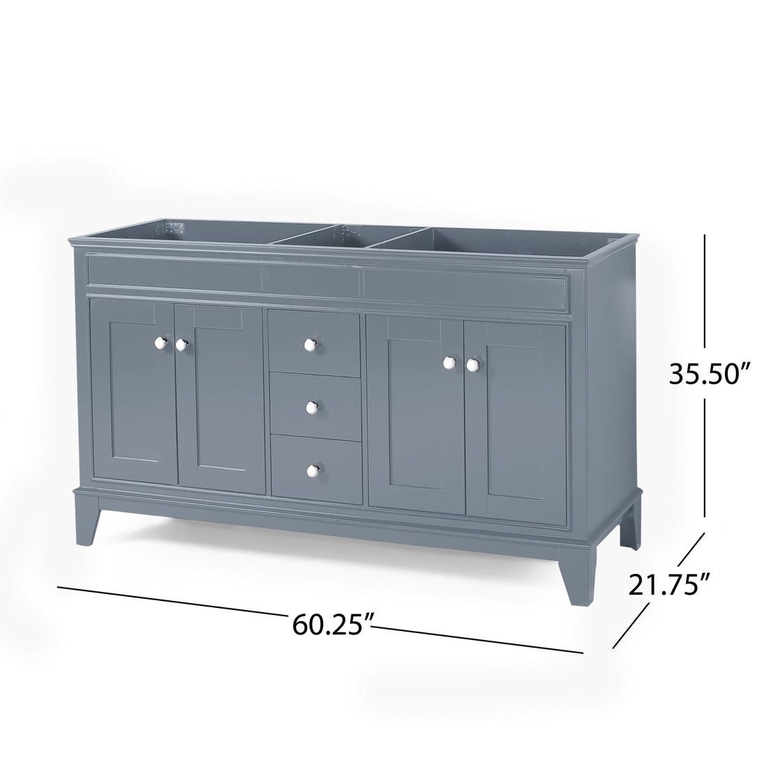 60'' Cabinet Gray Plywood