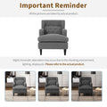 Upholstered Accent Chair Tufted Armchair For Living Room And Bedroom, Dark Grey Dark Grey Birch Foam Teddy