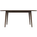 Mary Modern Style Solid Wood Rectangular Dining Kitchen Table Brown Wood