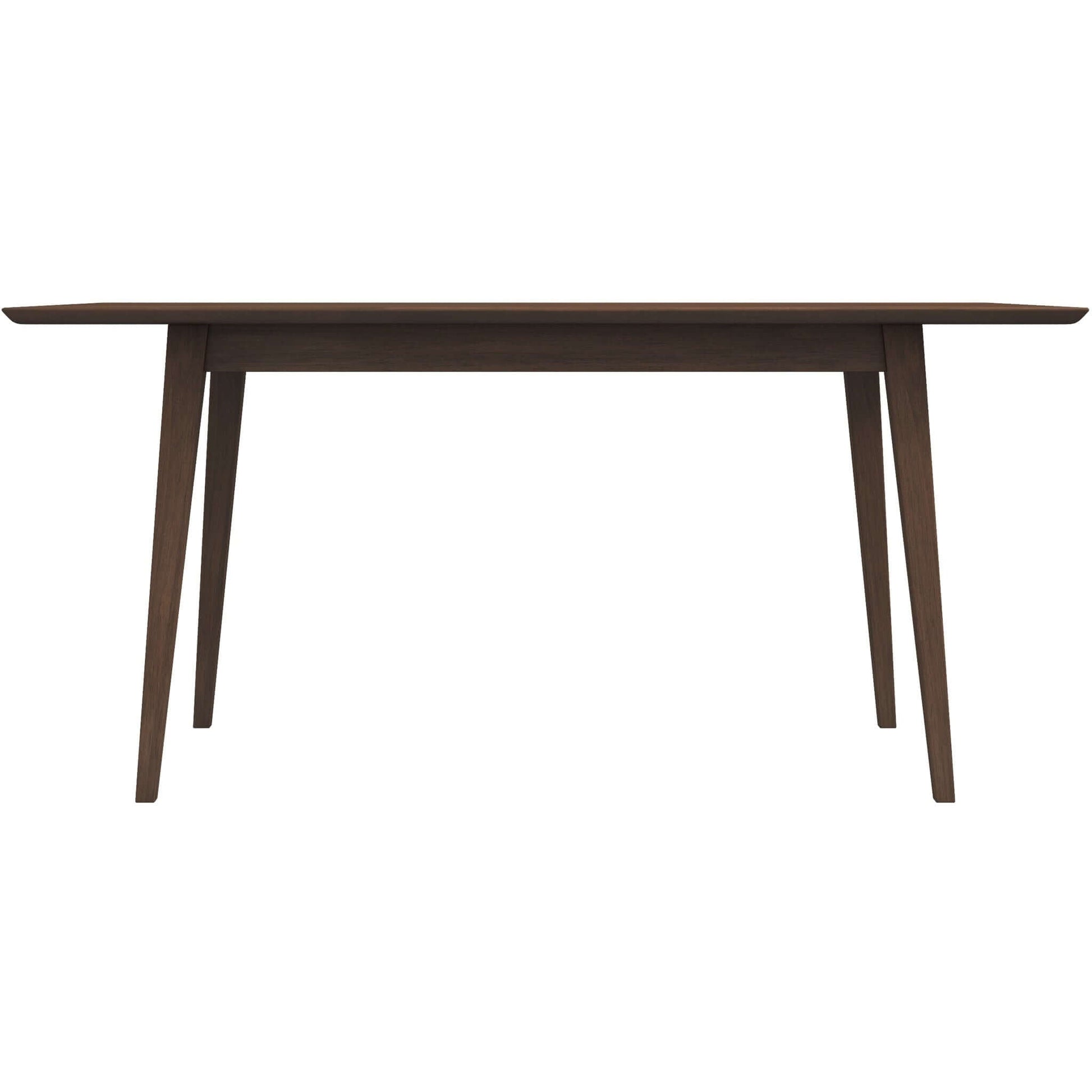 Mary Modern Style Solid Wood Rectangular Dining Kitchen Table Brown Wood