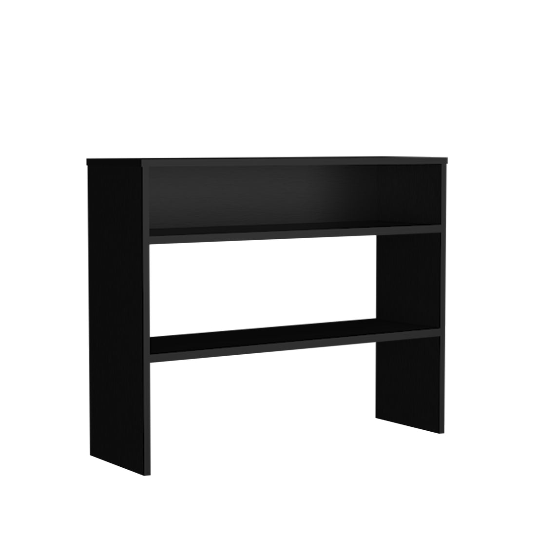 Being 39" Wide 2 Tier Shelf Narrow Console Table, Entryway Table Black Primary Living Space Modern Particle Board