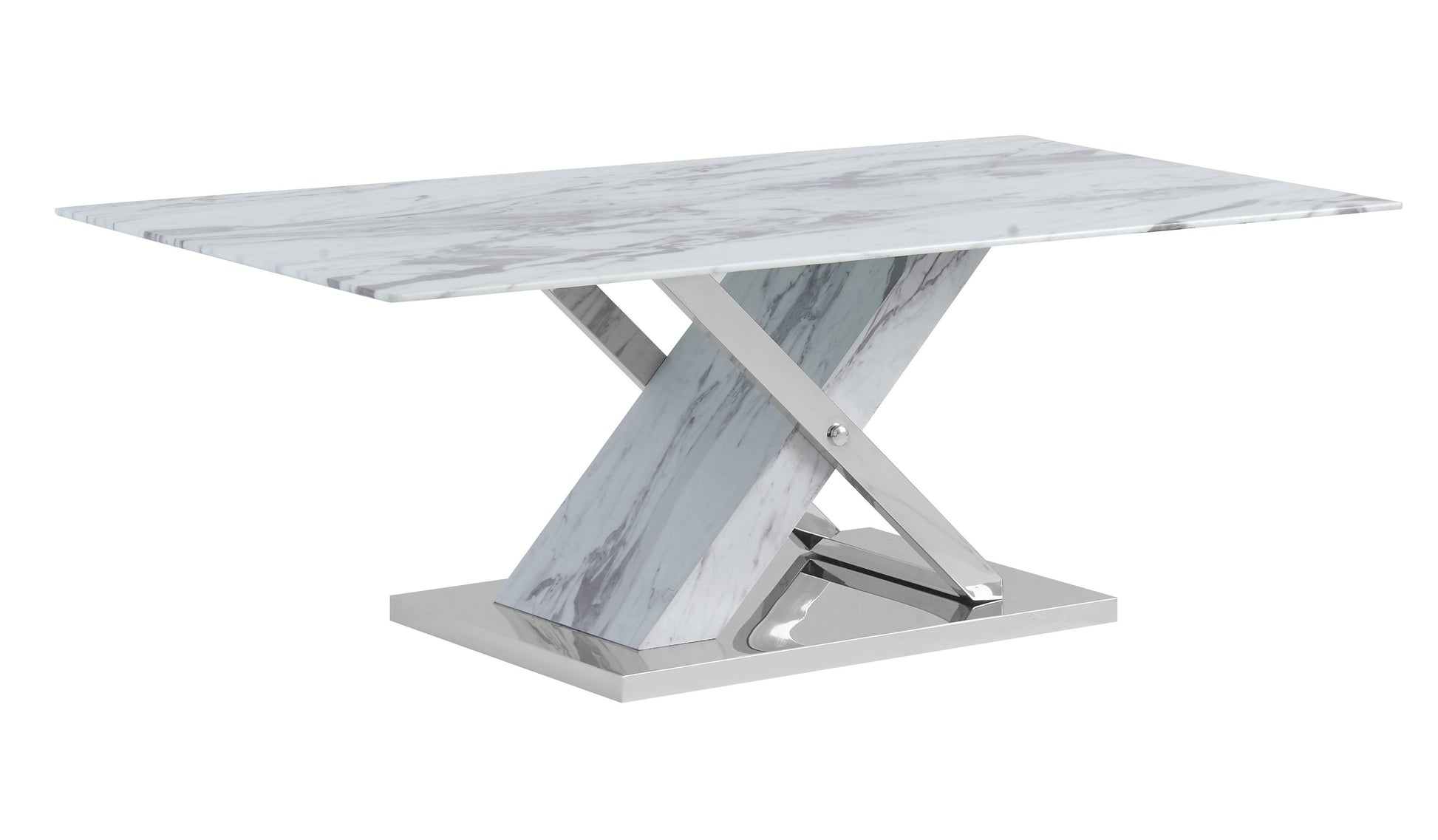 Rubble Coffee Table Marble Solid Wood Mdf