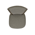 Henry 27 Armless Swivel Counter Height Bar Stool, Heathered Grey Linen Gray Foam Linen