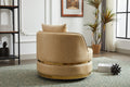 Swivel Chair, 360 Swivel Accent Chair, Barrel Chair For Living Room Bedroom Beige Fabric