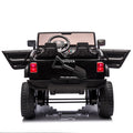 24V Two Seater Kids Ride On Car W Parents Remote Control, Licensed Toyota Lc250,220W Motors,With Shovel,Three Point Seat Belt,Slow Start,Speed Adjustment,Bluetooth,Music For Kids Aged 3 . Black Polypropylene
