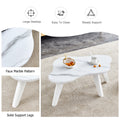 Modern Minimalist White Table Top. Cloud Shape Gives You A Experience, Computer Desk. The Game Table. Suitable For Dining And Living Rooms. White Mdf