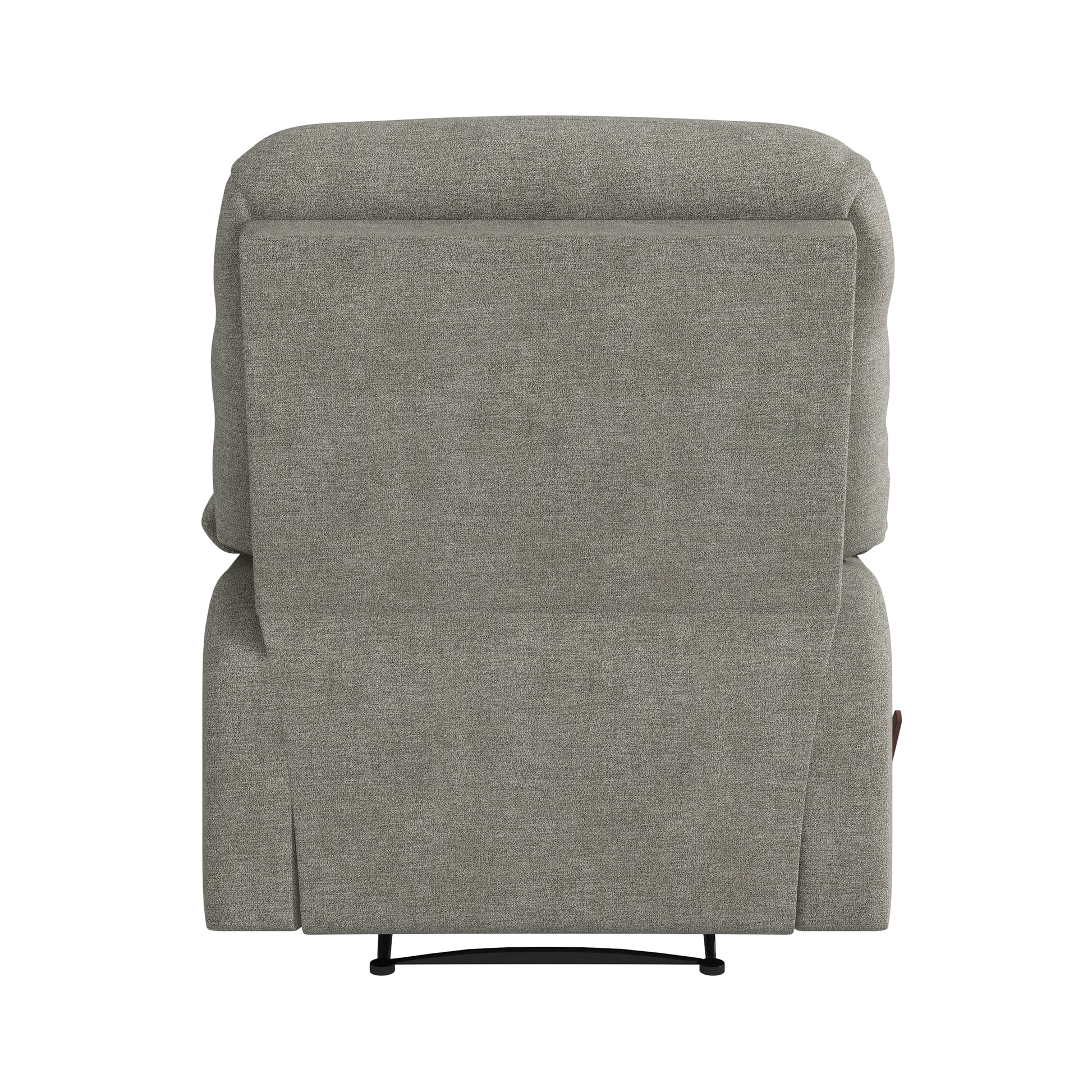 The Grayson Gray Polyester Manual Handle Wood Cushion Back Polyester