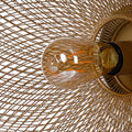 14 Inch Round Wall Mounted Lamp, Iron Mesh And Hardware, Gold Finished Gold Iron