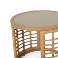 Tatiana Side Table Light Brown Rattan