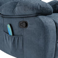 Massage Recliner Charcoal Fabric