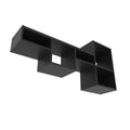 Wall Shelf Kiowa, Office, Black Black Particle Board Engineered Wood