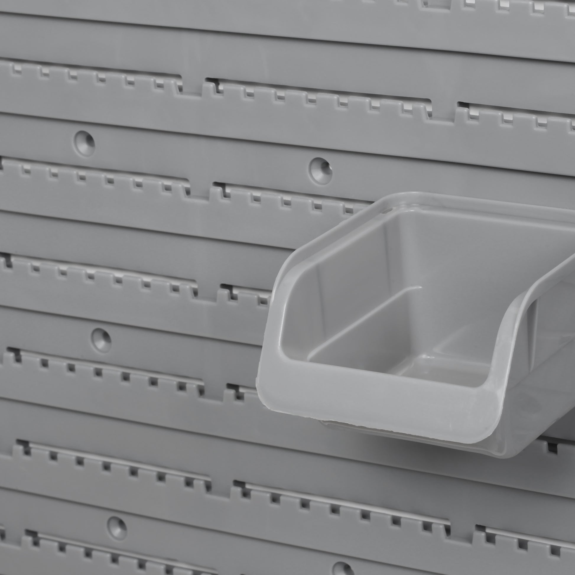 Durhand 44 Piece Wall Mounted Pegboard Tool Organizer Rack Kit With Various Sized Storage Bins, Pegboard, & Hooks, Orange Orange Plastic