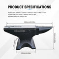 Single Horn Anvil 132Lbs Cast Steel Anvil Blacksmith For Sale Forge Tools And Equipment Anvil Rugged Round Horn Anvil Blacksmith Jewelers Metalsmith Blacksmith Tool Black Carbon Steel