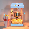 4Oz Tabletop Popcorn Machine Popcorn Popper Machine Pop Corn Machine Popcorn Maker With Stainless Steel Kettle, Measuring Tool And Popcorn Scoop For Home, Family, Movie Night Blue Blue Plastic