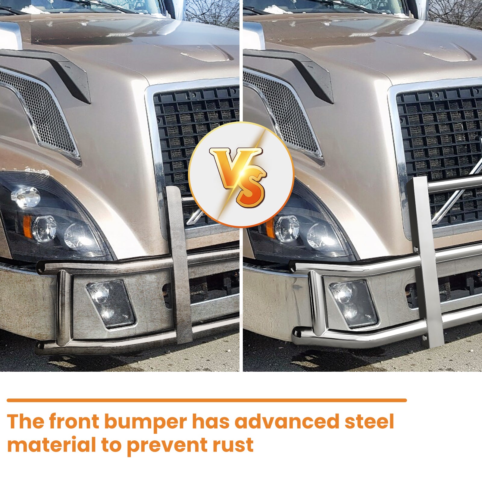 Stainless Cascadia Bug Deflector for 2008+ | Big Rig Chrome Shop Stainless Cascadia Bug Deflector for 2008+ | Big Rig Chrome Shop