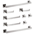 9 Piece Bathroom Hardware Set Brushed Nickel Stainless Steel