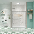 Bypass Shower Door, Sliding Door, With 1 4