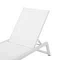 Myers Chaise Lounge Mp2 White Metal Mesh