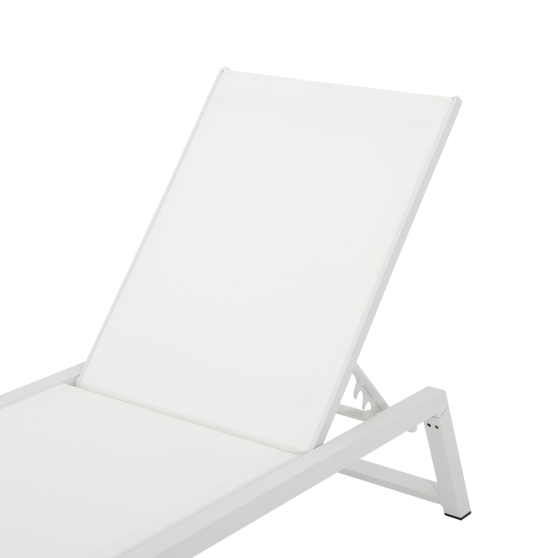 Myers Chaise Lounge Mp2 White Metal Mesh
