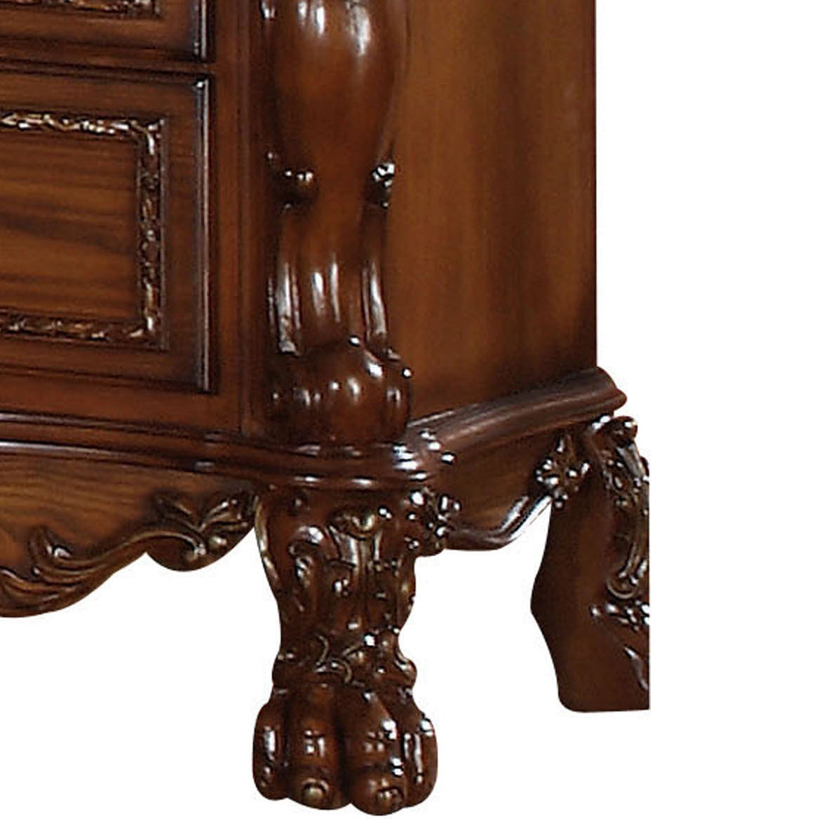 Cherry Oak 2 Drawer Nightstand Cherry 2 Drawers Bedroom Rectangle Traditional Poplar Cherry Wood Plastic